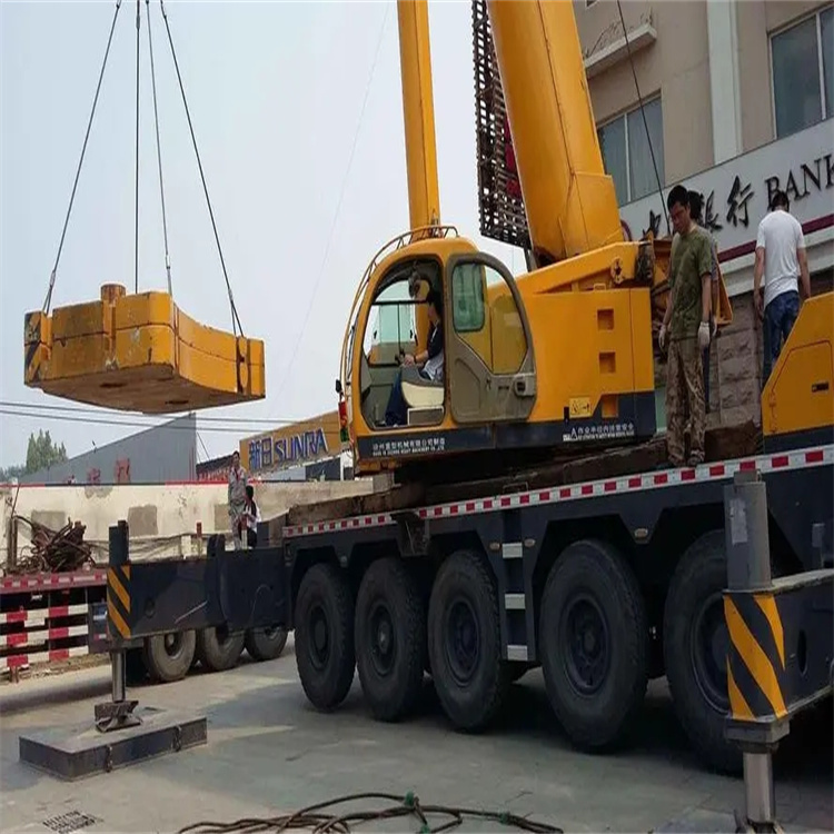 熊口镇当地吊车出租|机器吊装|75吨|工厂搬迁服务